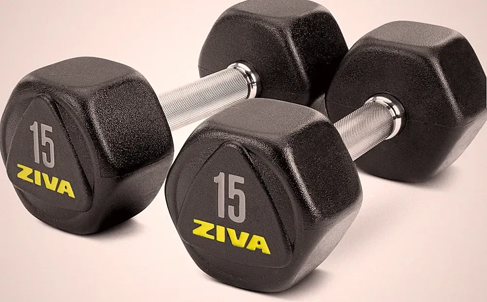 Premium Hex Dumbbells – Commercial Grade Rubber Urethane Coated Free Weights