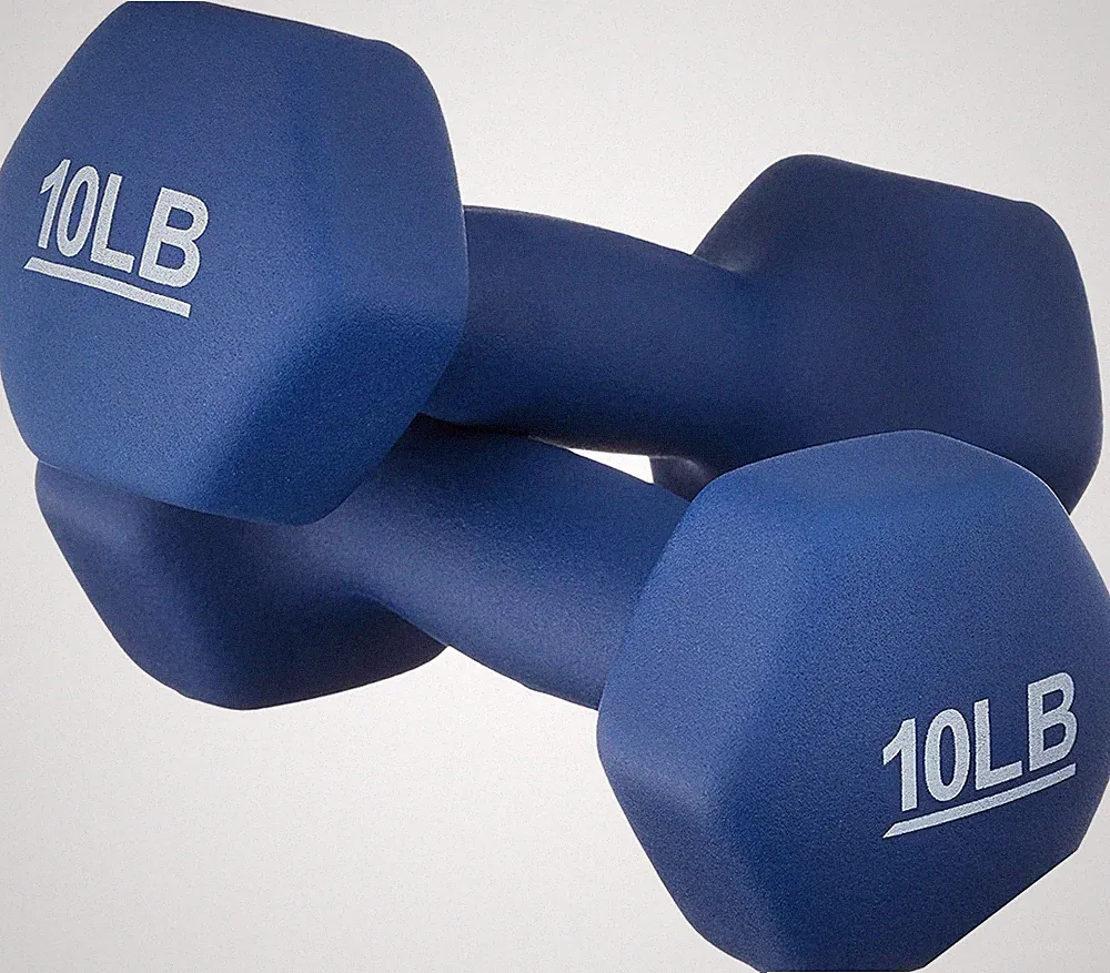 Premium Neoprene Coated Dumbbell Hand Weights for Home Fitness