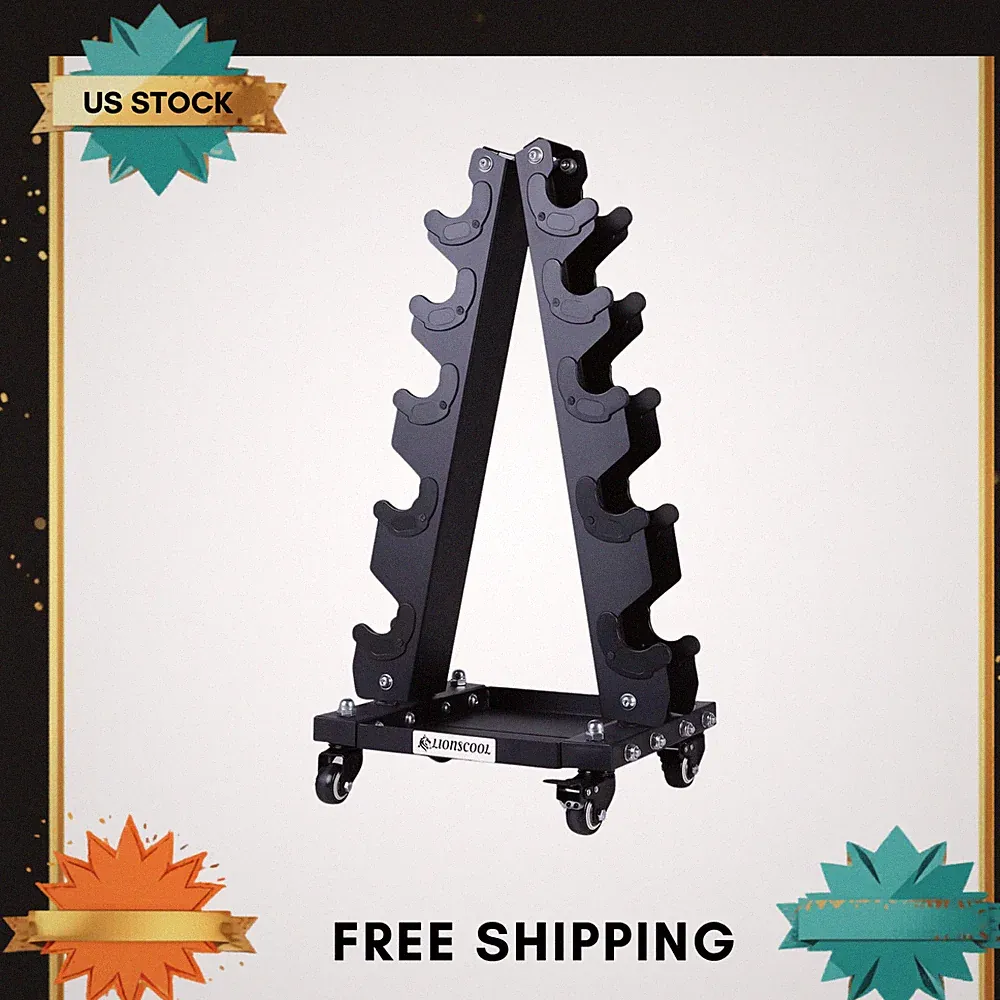 Premium Solid Steel Dumbbell Rack Stand Only, A-Frame Portable Weight