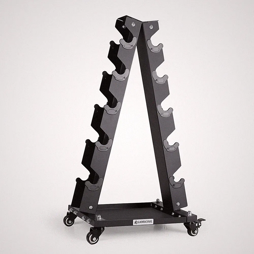 Premium Solid Steel Dumbbell Rack Stand Only, A-Frame Portable Weight Storage...