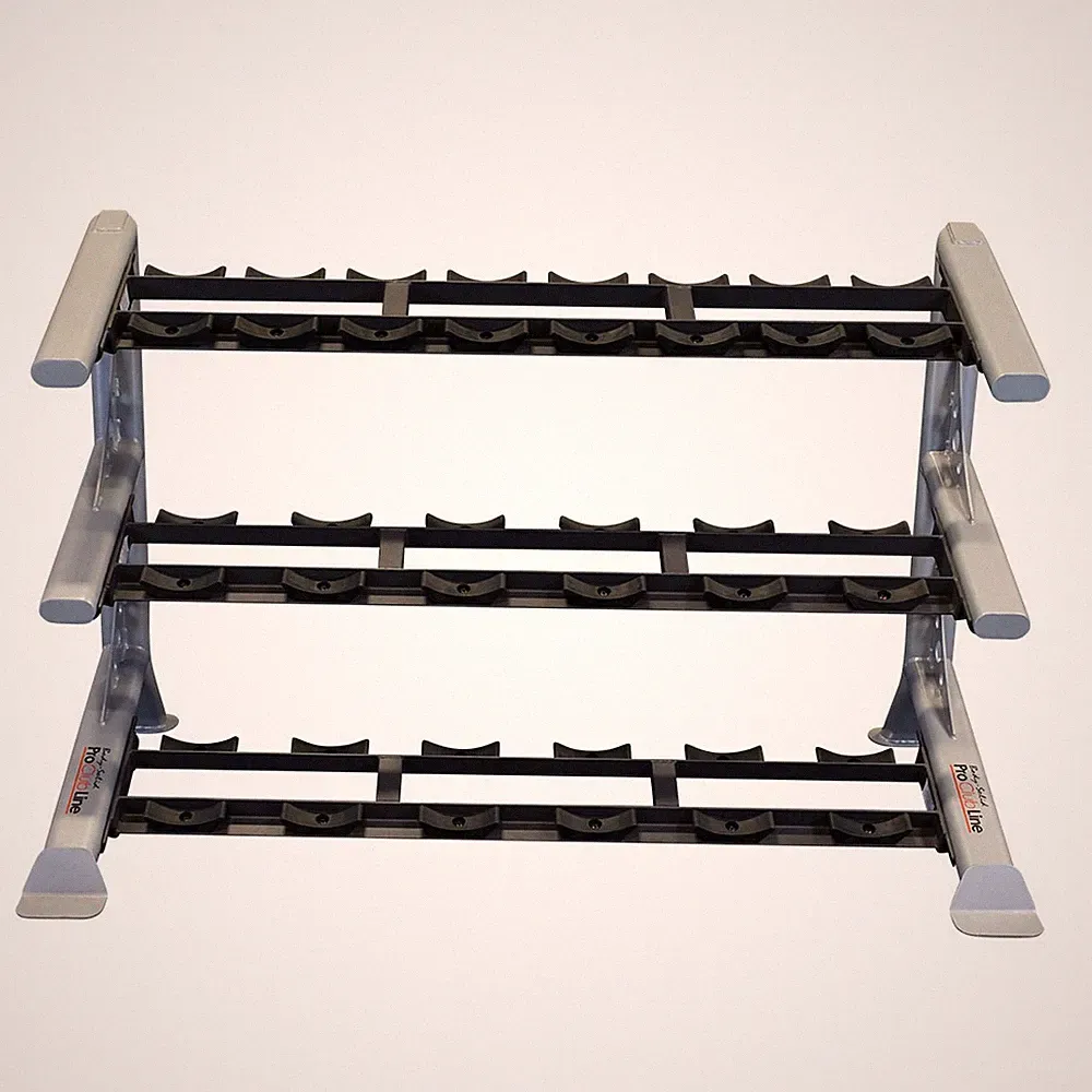 Pro ClubLine Modular Storage Rack with Dumbbell Saddle Tiers