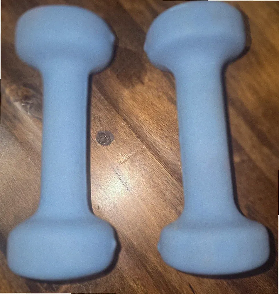 Pro Spirit 2 Lb Dumbbell Weight Set of 2 Bone Shaped Neoprene Coated