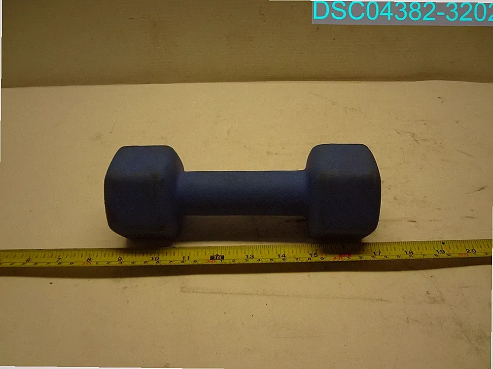 ProForm 8 lb. Blue Neoprene Dumbbell with Anti-Roll Design