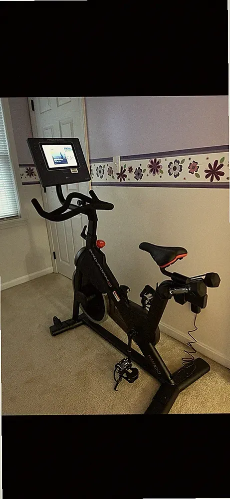 ProForm PFEX16718 Smart Power 10.0 Exercise Bike with 3 pound dumbbell set