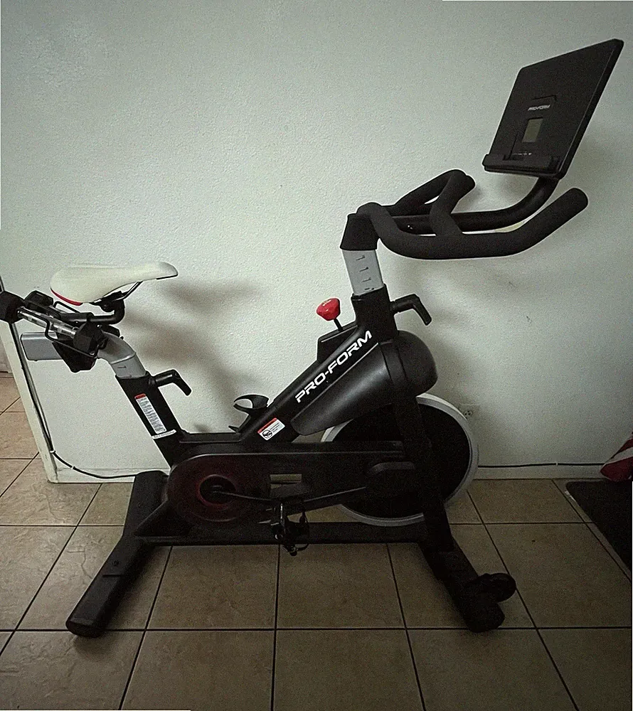 ProForm - PFEX63919 Carbon CX Smart Exercise Bike with 3 Lb. Dumbbell Set, black