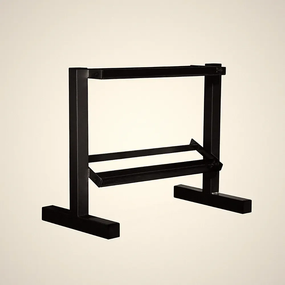 Pureformance by 24 in. Two-Tier Dumbbell Rack, Black