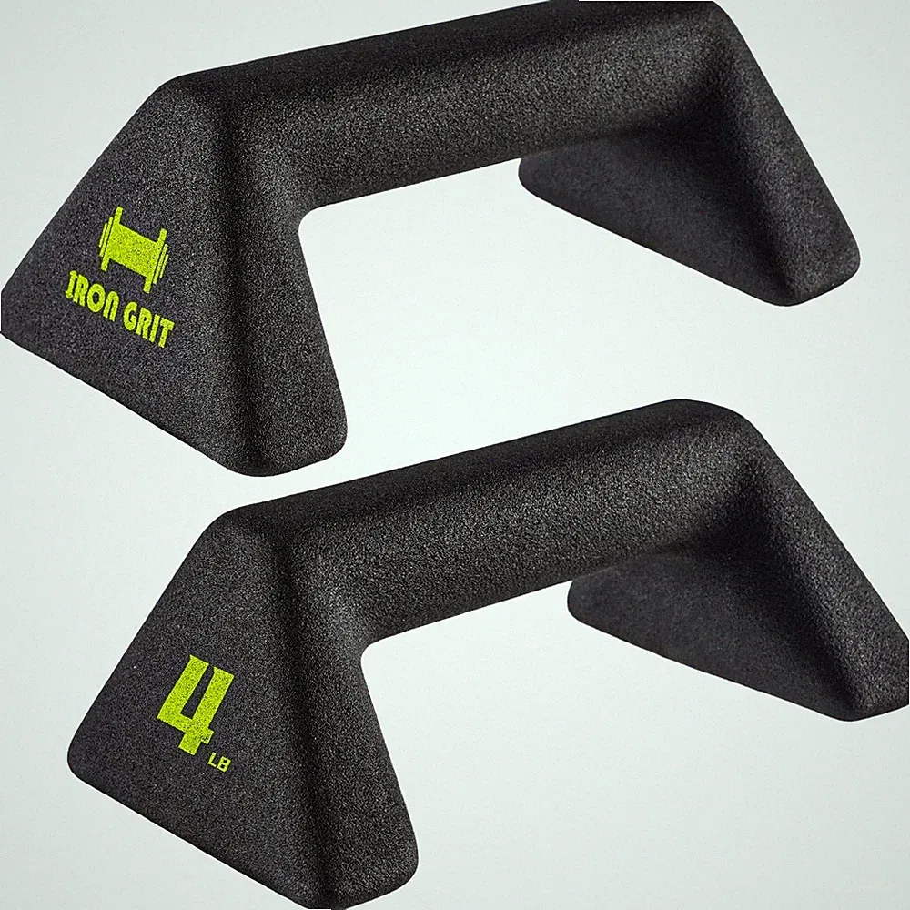 Push Up Handles with Ergonomic Handles and 4lb weight-Non-slip Parallettes Ba...