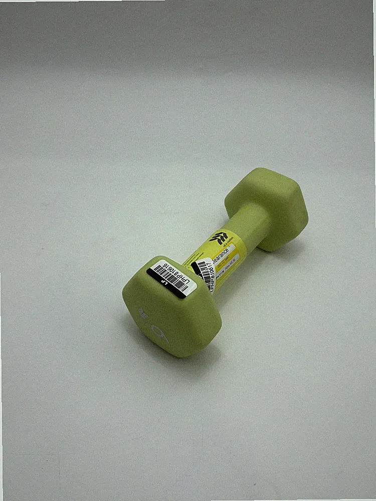 PVC COATED, IRON - ALL IN MOTION DUMBBELL 6LBS LIME