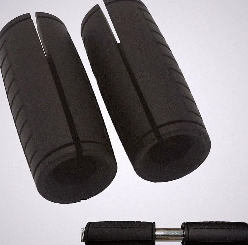 Qibylift Thick Grips Dumbbell Barbell Handles, Thick Silicone Rubber Grip Streng