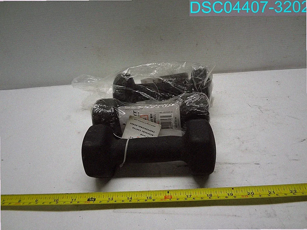 QTY=3: Tru Grit Fitness 5LB Hex Neoprene Dumbbell RI1730 850021775872