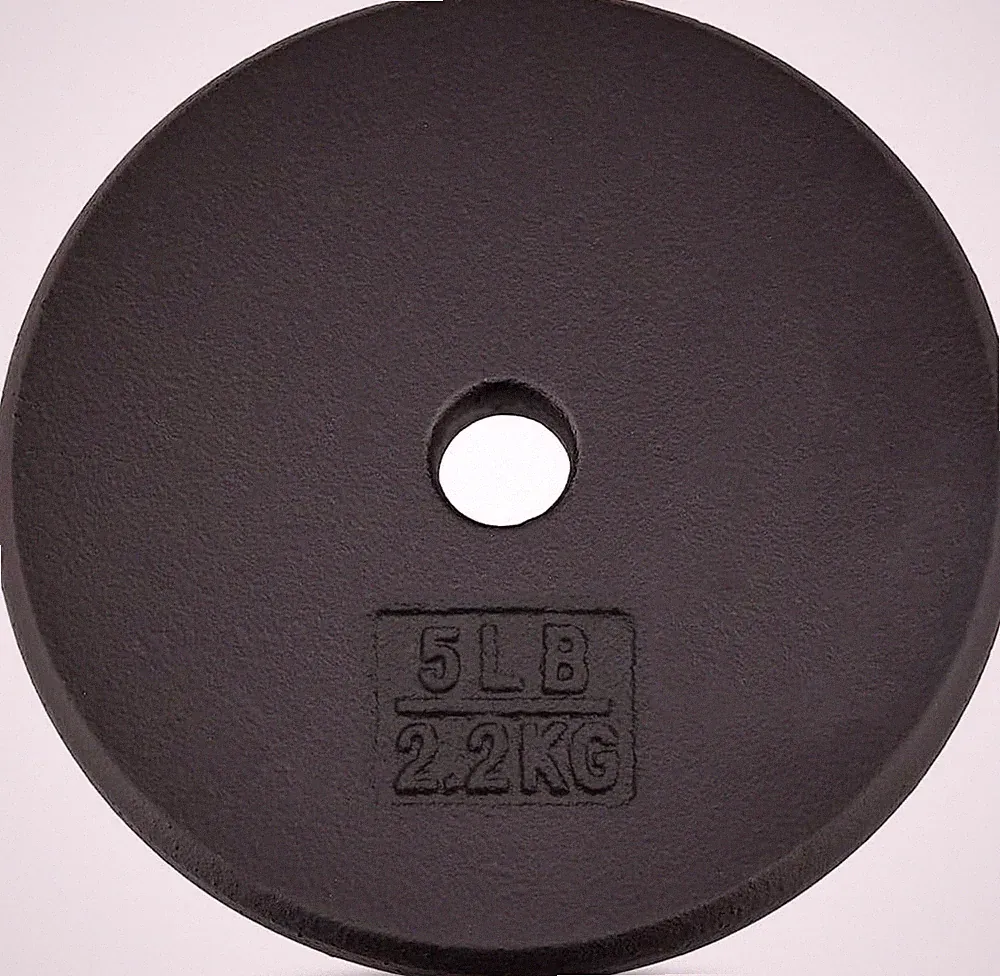 Quality Cast Iron Weight Plates: Various Weights for Targeted Training