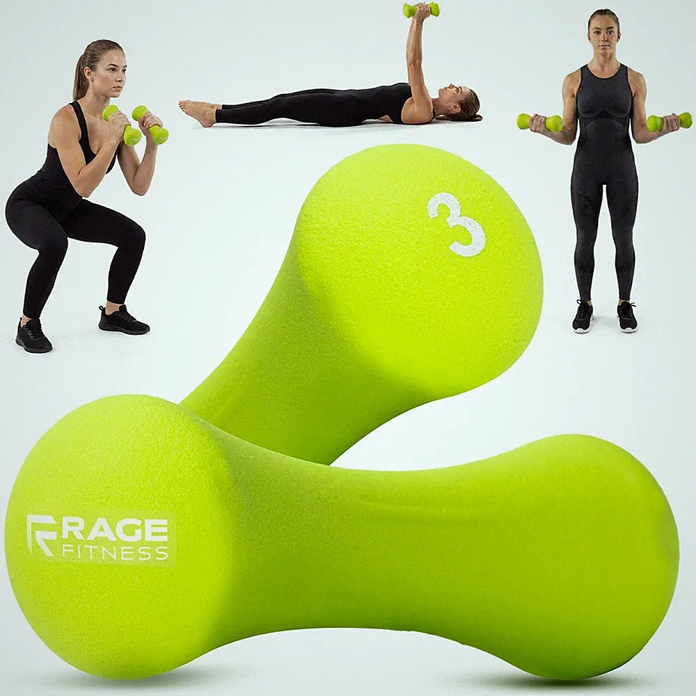 Rage Fitness Dumbbells 15 Lbs Pair