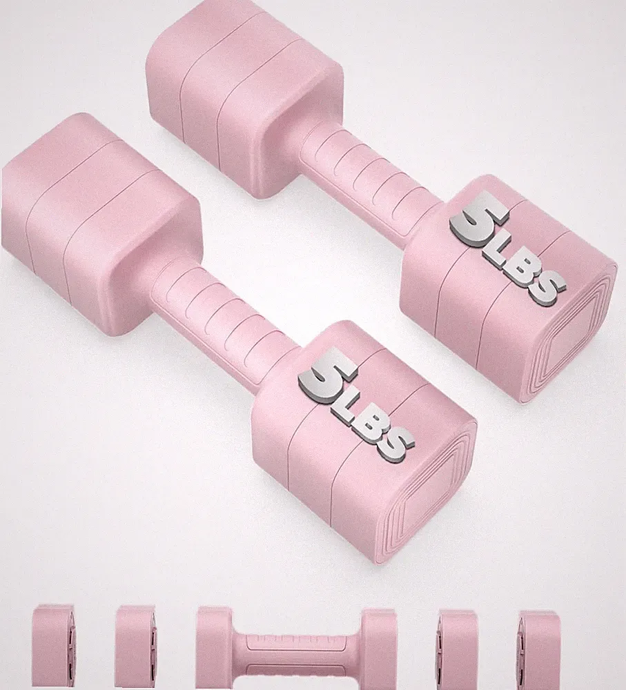 Ragebby Adjustable Dumbbell Set of 2, 2.2-10LB Adjustable Weight Set, Anti-slip