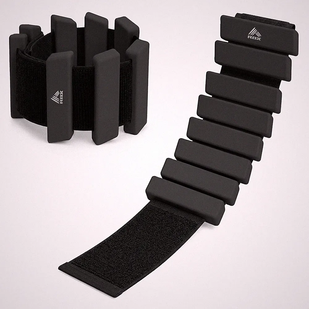 RBX Adjustable Ankle & Wrist Weights, Customizable for Pilates, Yoga, Walking