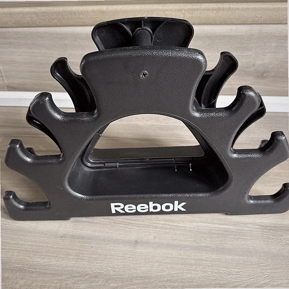 Reebok Small 3 Tier Plastic Dumbbell Rack Space Saving