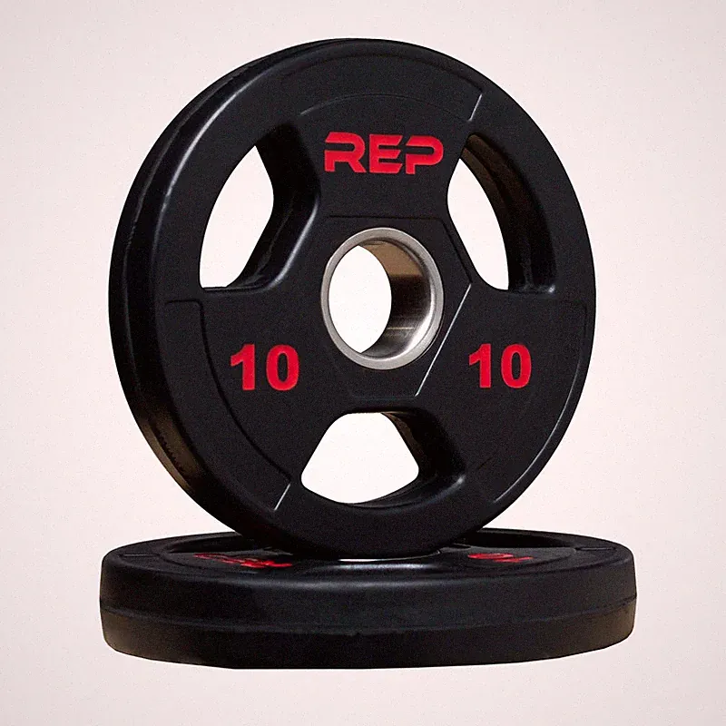 Rep Rubber Coated Olympic Plates 10 Lb Pair