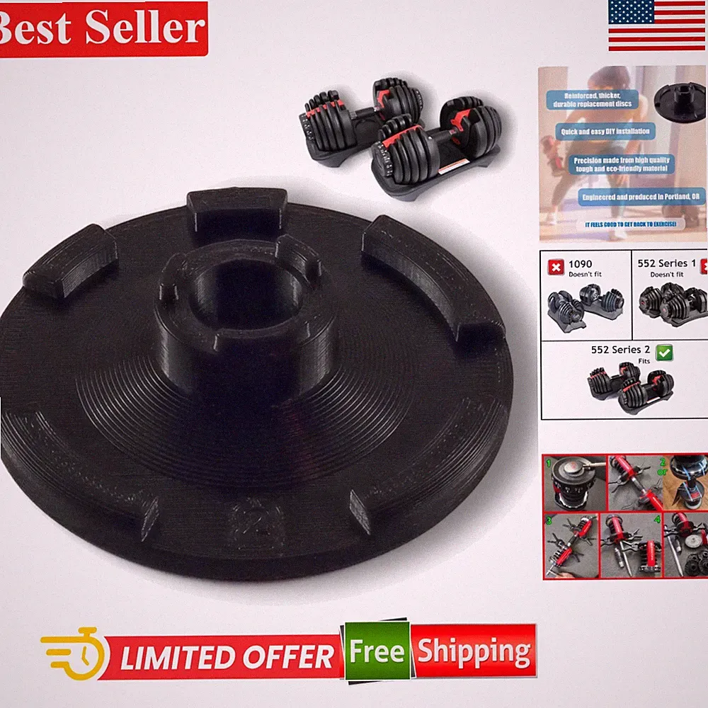 Replacement Disc No. 2 for Nautilus/Bowflex 552 Dumbbells – Durable PETG Design