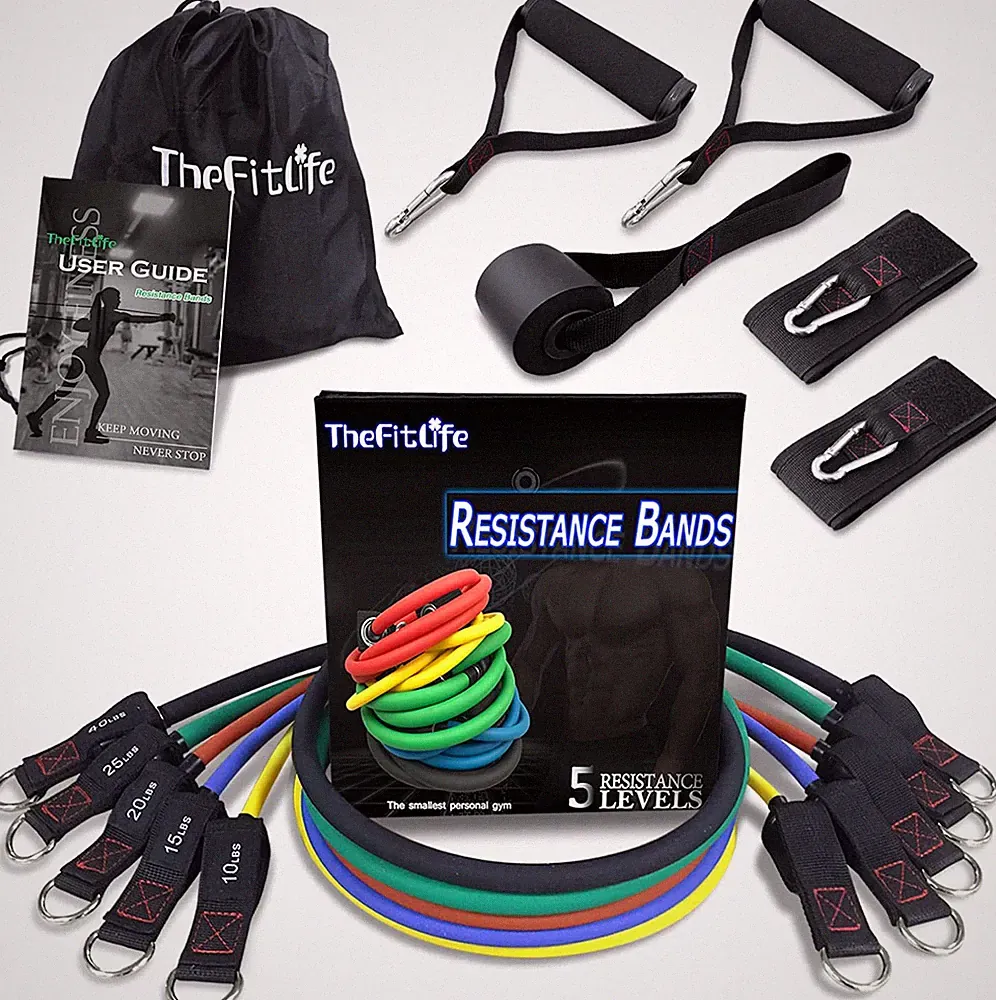 Resistance Bands Set for Women & Beginners – Home Workout Equipment with Handles