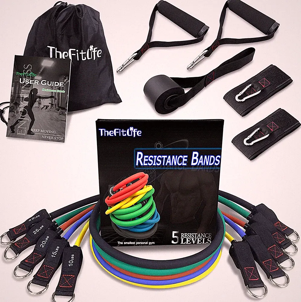 Resistance Bands Set for Women & Beginners – Home Workout Equipment with Handles