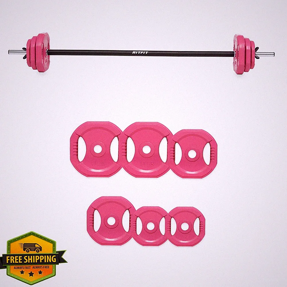 RitFit 40LB Adjustable Barbell Weight Set