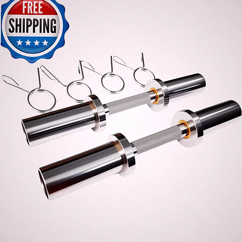 Rivotrance Olympic Dumbbell Handle Loadable Dumbbell Bars For 2 Inch Olympic