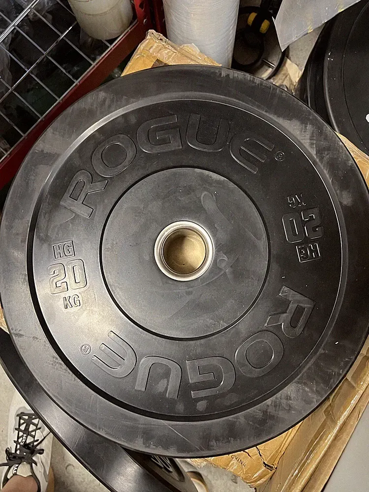 Rogue Fitness HG Black Bumper Plate 20KG SINGLE PLATE ONLY OPEN BOX