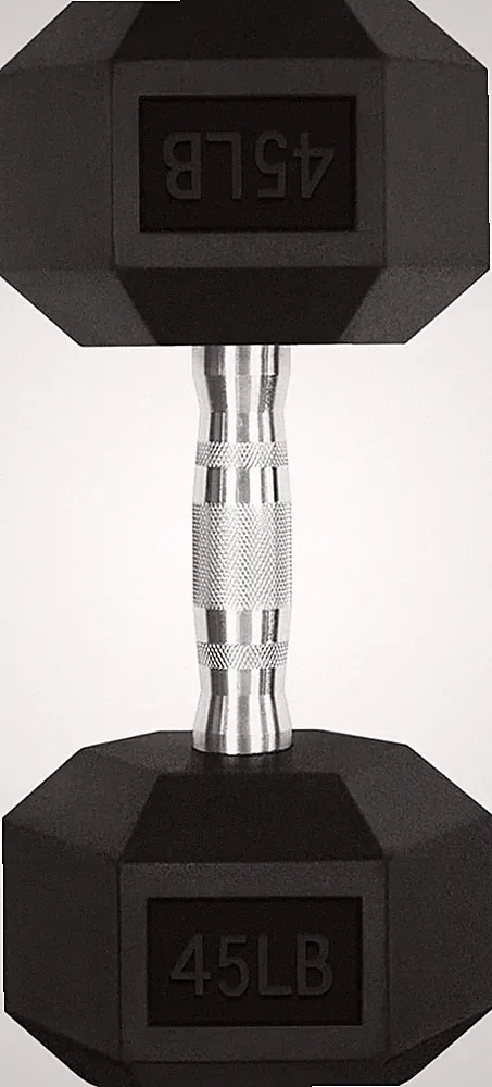 Rubber Coated Hex Dumbbell Set with Rack, 5-780LB for Home Gym Strength