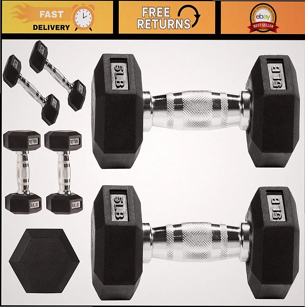 Adjustable Weights Rubber Hex