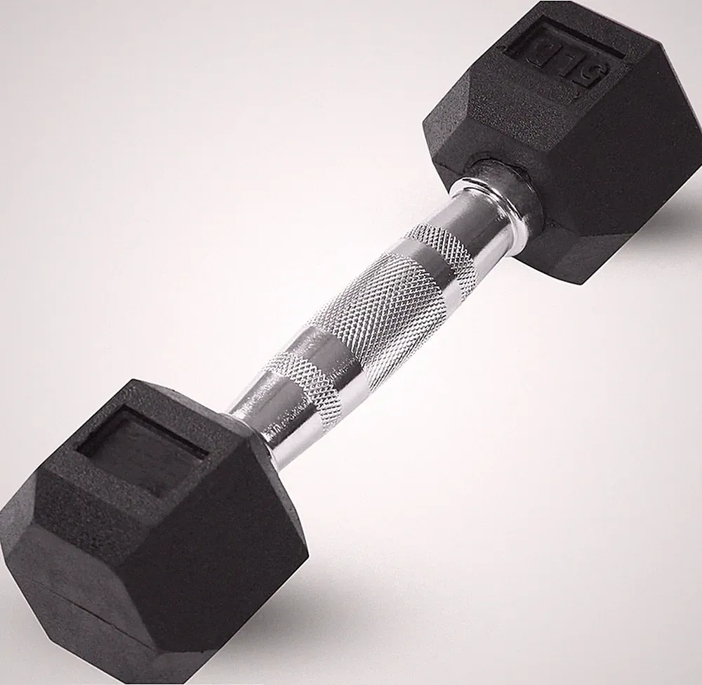 Rubber Hex Dumbbell