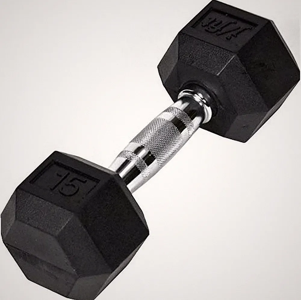 Rubber Hex Dumbbell