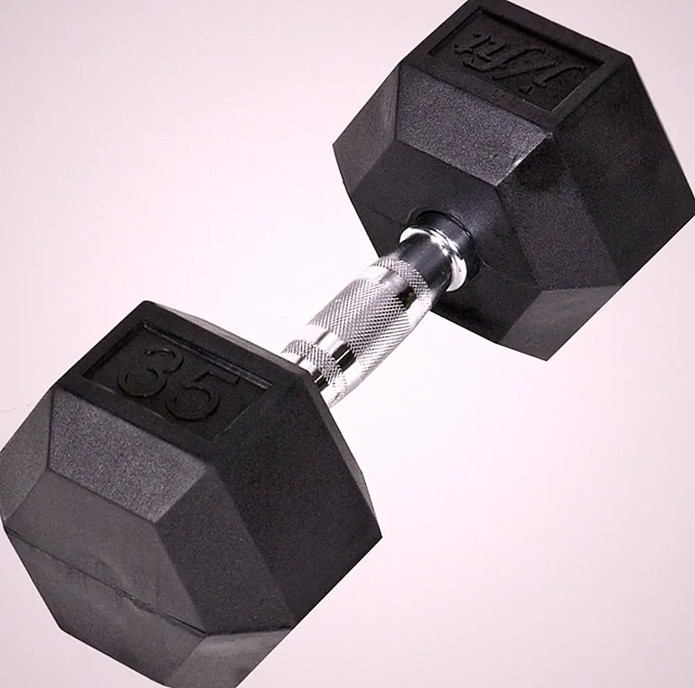 Rubber Hex Dumbbell