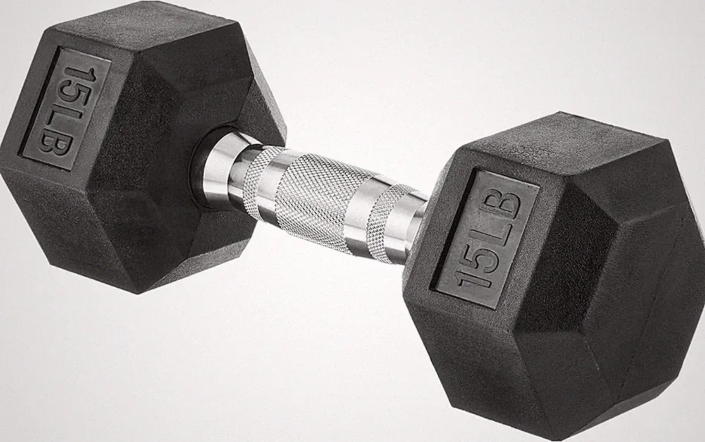 Rubber Hex Dumbbell Hand Weight 10/15/20/25/30/35/40/45 Pounds