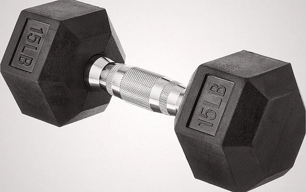 Rubber Hex Dumbbell Hand Weight - Various Sizes Available