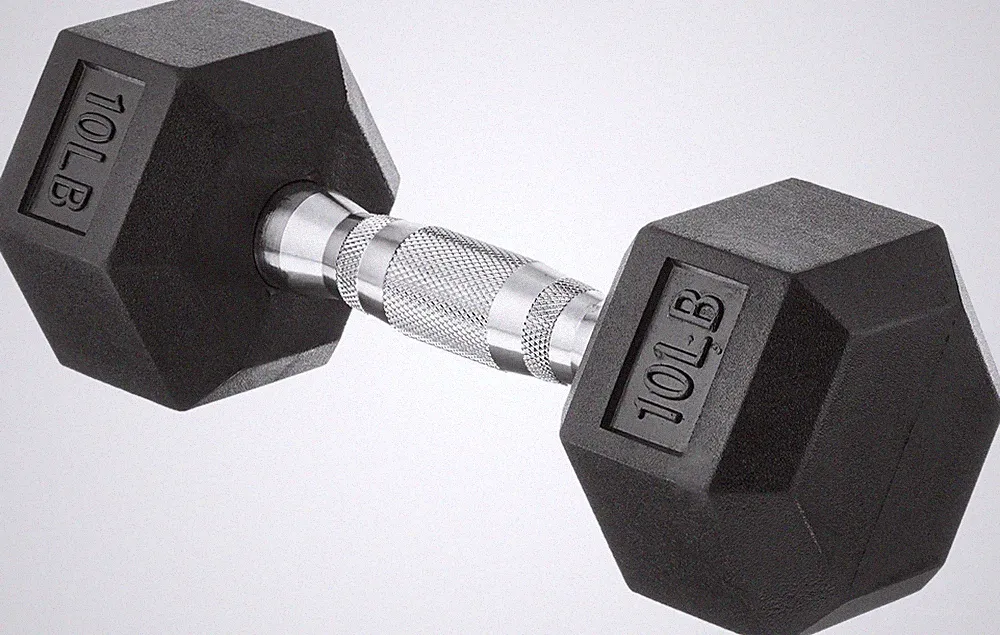 Rubber Dumbbell Adjustable Weights