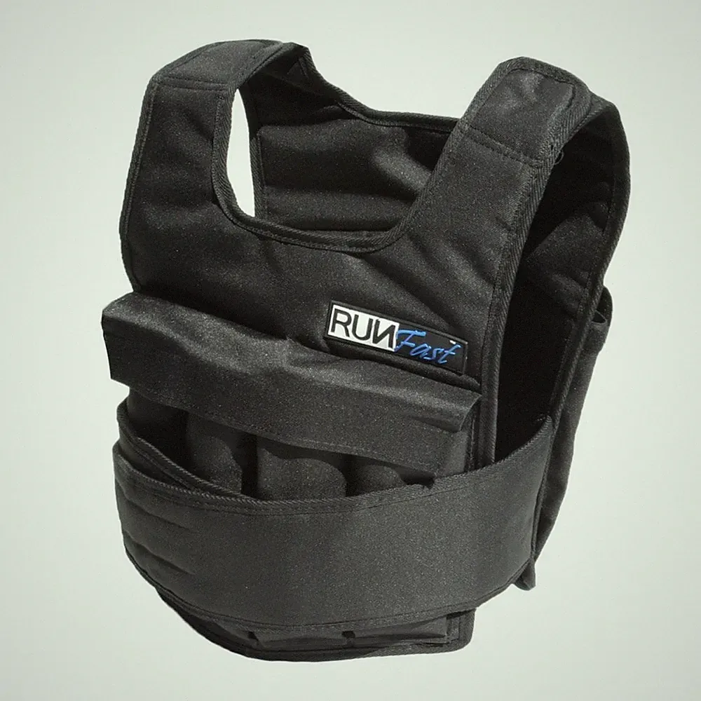 RUNmax Pro Weighted Vest 12lbs/ 20lbs/ 40lbs/ 50lbs/ 60lbs with Shoulder Pads...