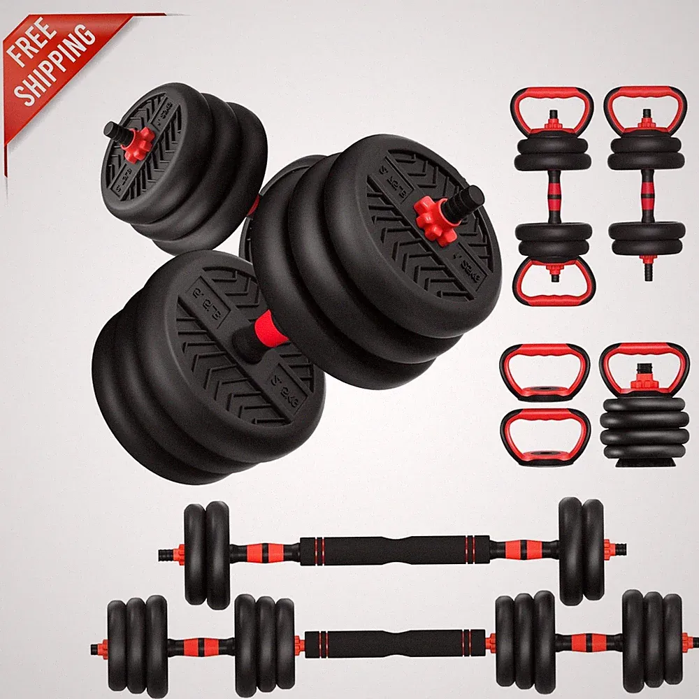Rust-Resistant Adjustable Dumbbells: 4 Modes for Comprehensive Workout Routines