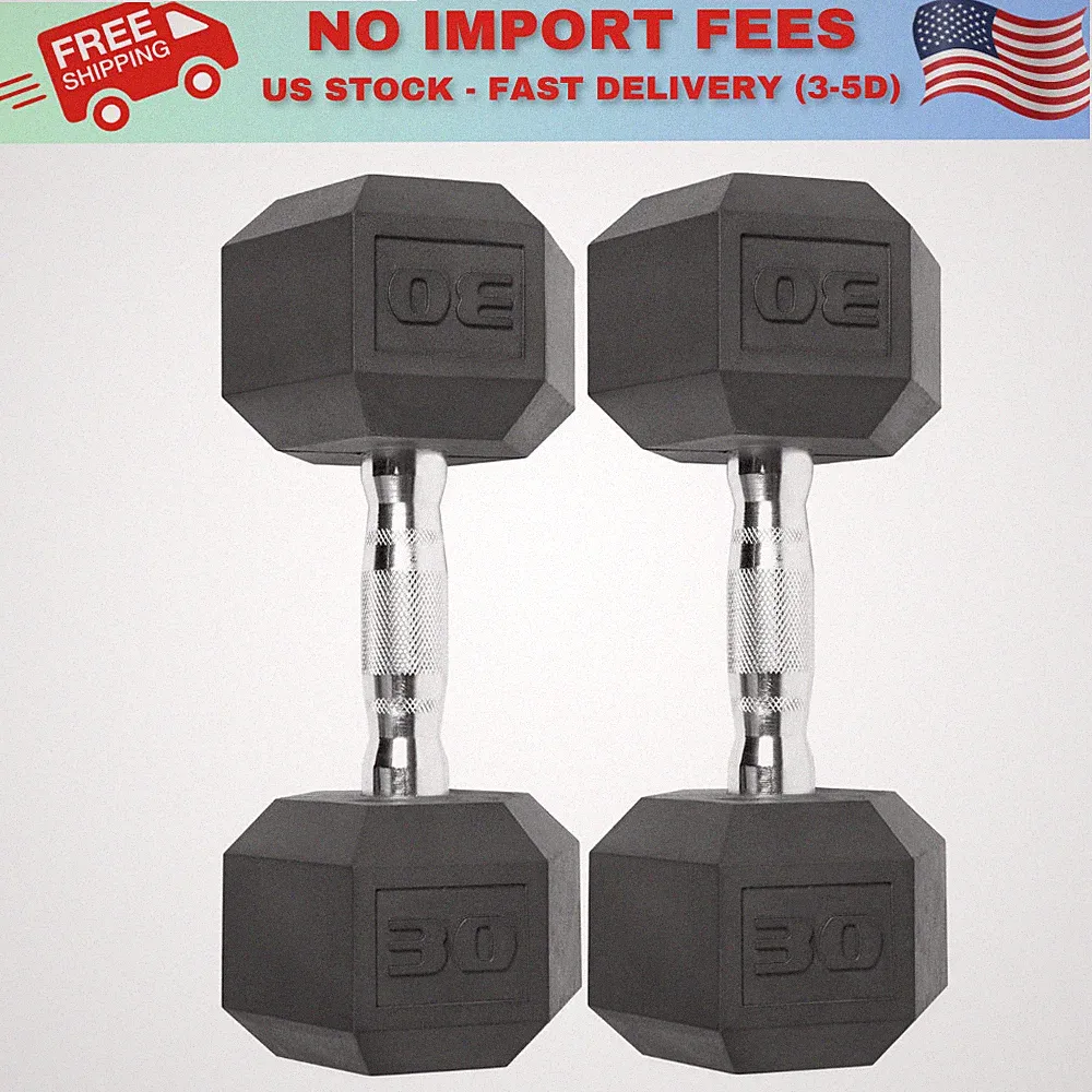 SALE! 2 pack CAP Barbell Coated Hex Dumbbell, Single 30 lbs