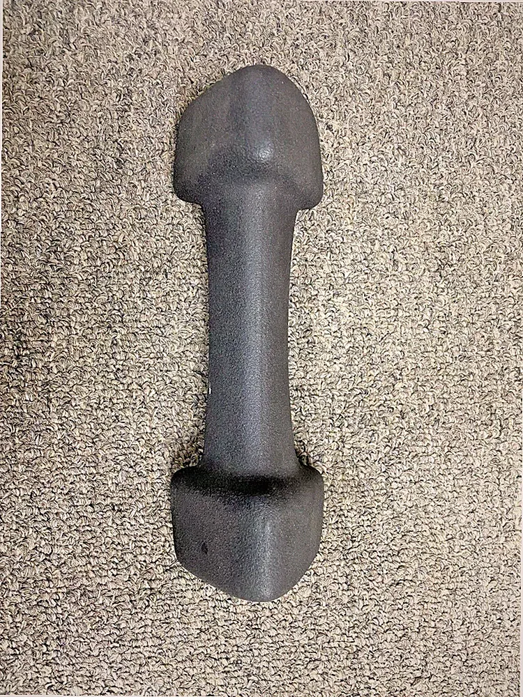 Sample 2kg/5.5lb Black Vinyl Dumbbell for Weight Lifting