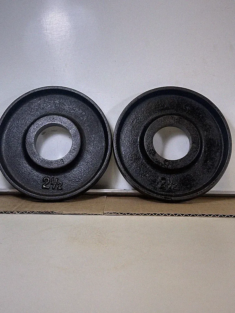 Schisler Barbell (2) 2.5 Pound Olympic Style 2 Inch Hole Weight Plates Dumbbell