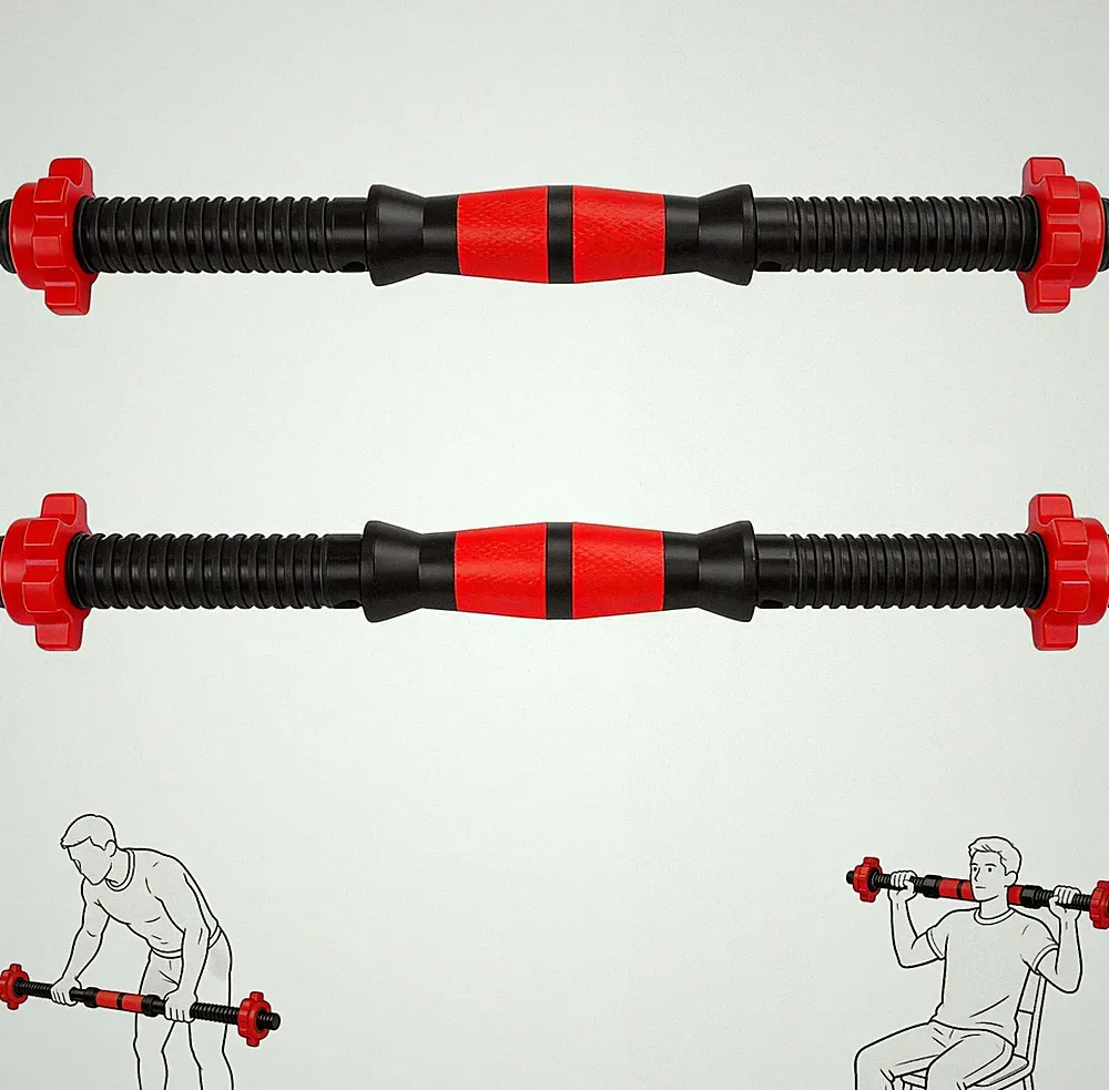 Sentop 2Pcs Dumbbell Bars Durable Dumbbell Handle Dumbbell Bars Barbell Handle