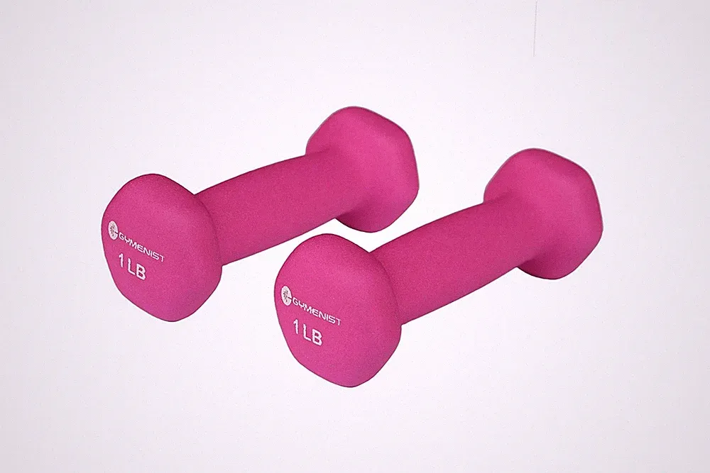 Set of 2 Soft Non Slip Grip Dumbbells Pair Covered with Neoprene