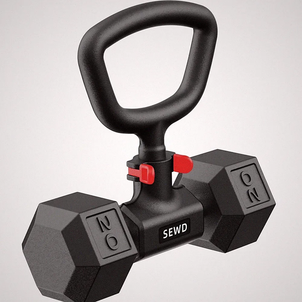 SEWD Dumbbell Kettlebell Converter - Turn Dumbbells into Kettlebell for Home...