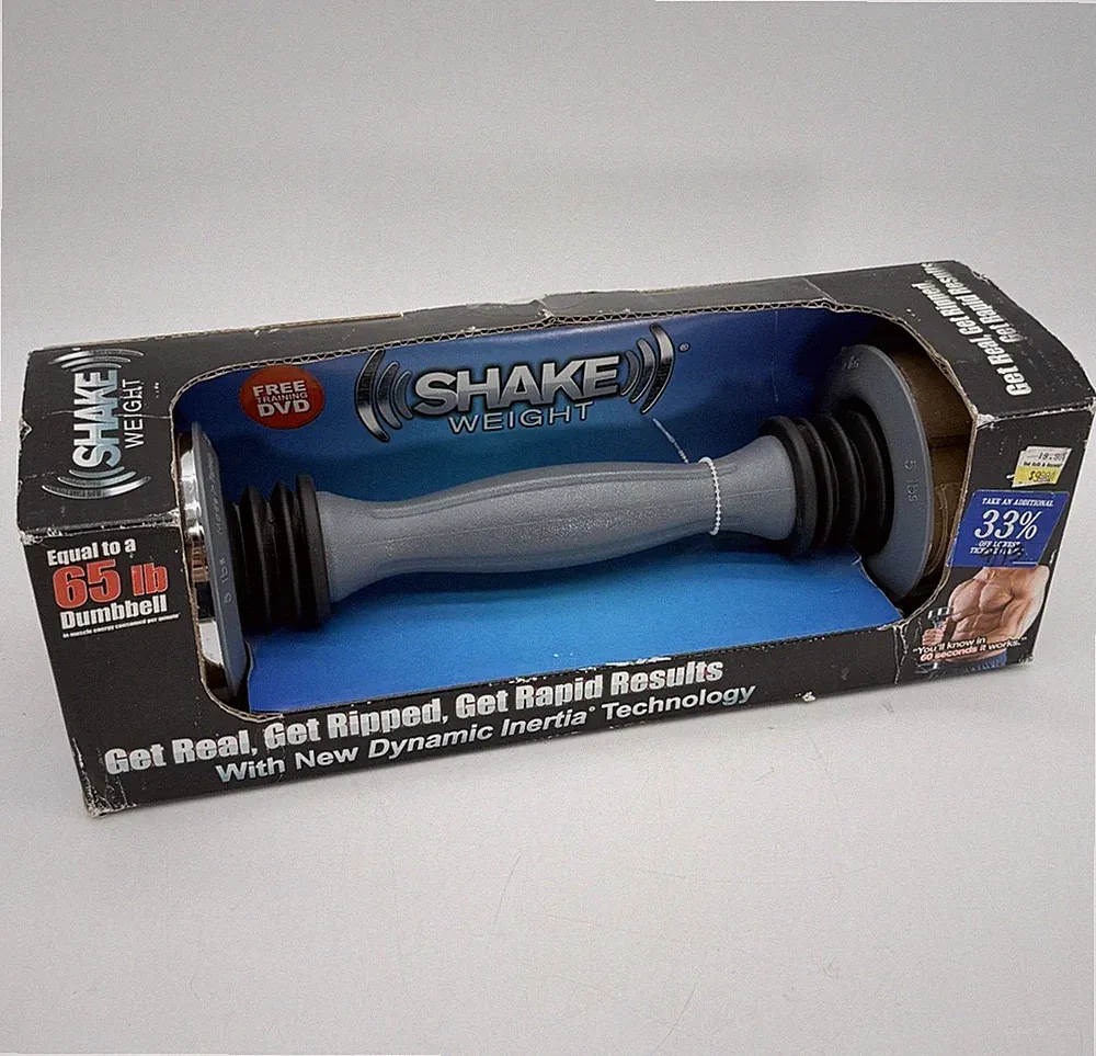 Shake Weight 5 Lbs Dumbbell Equal To 65 Lb Dumbbell With DVD Original Box NEW