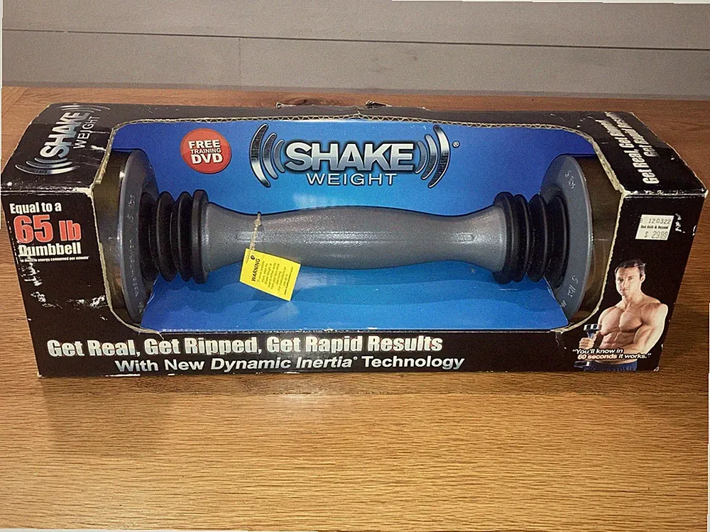 Shake Weight 5lb Dumbbell As Seen on TV Grey Unisex Exercise Work Out Upper Body