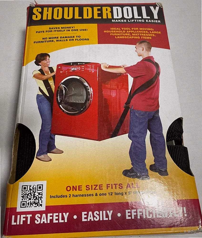 ShoulderDolly 2-Person Lifting Moving Straps One Size Fits All *NEW, Open Box*