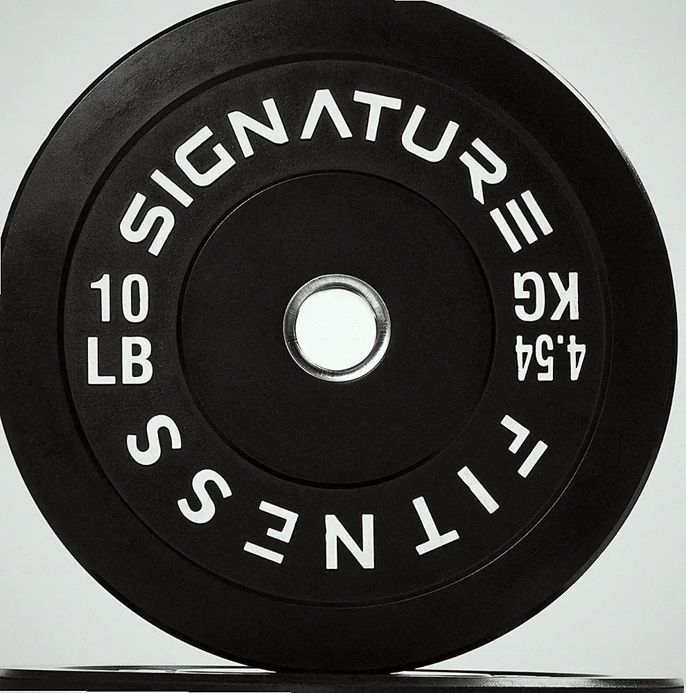 Signature Fitness 10 Pound Rubber Plates (Set Of 4)
