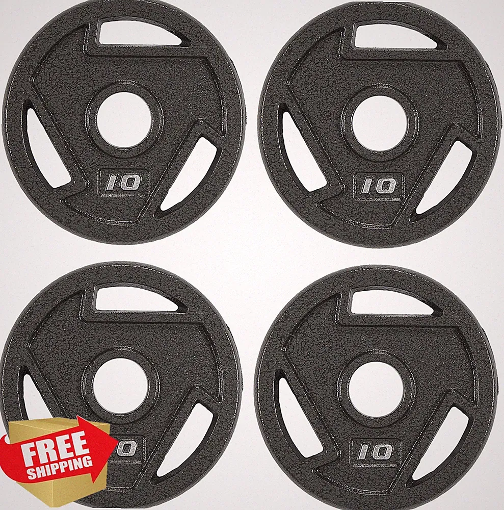 Signature Fitness 10LB Plates (4pk) Olympic