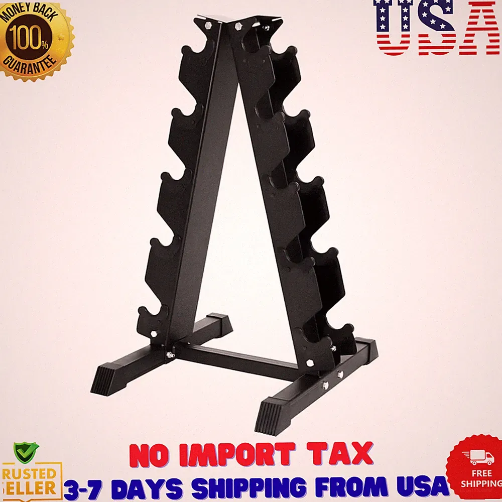 signature fitness dumbbell rack