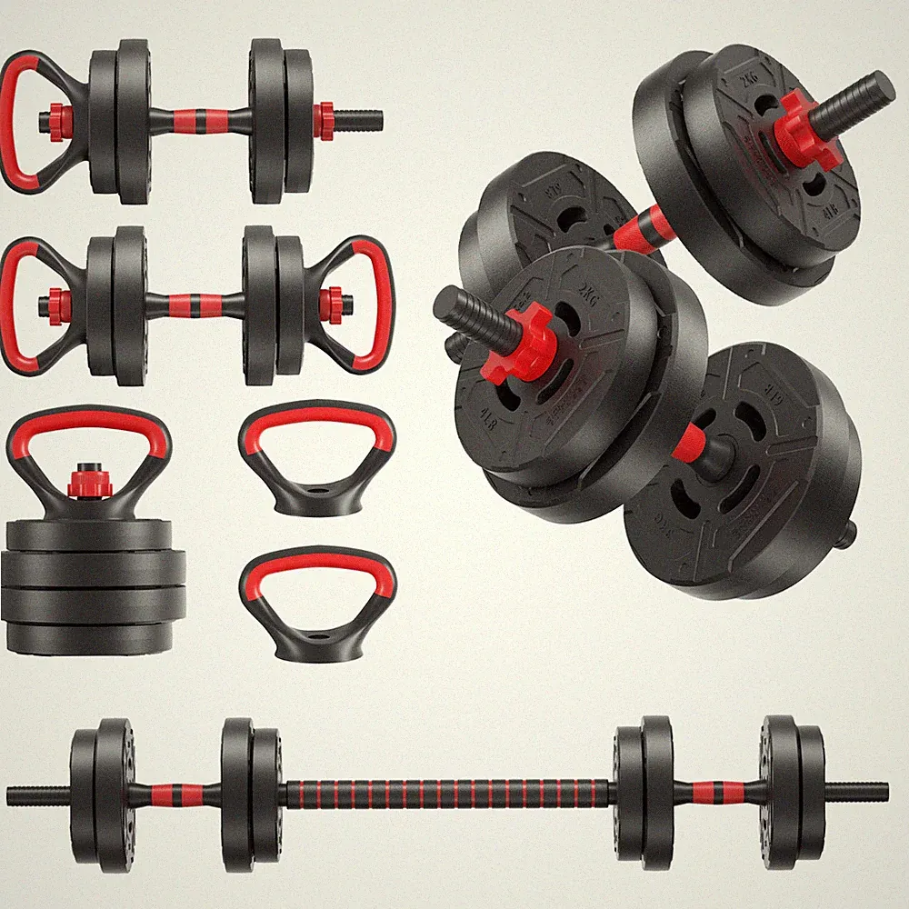 Signature Fitness Adjustable Dumbbell Set, Portable Design with Changeable Weigh