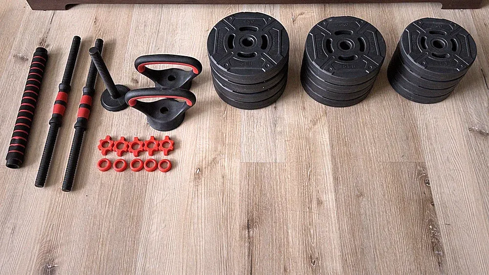 Signature Fitness (Fitvids) Adjustable up to 60lbs Multi-Functional Weight Set